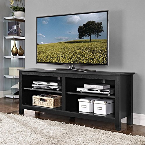 Walker Edison Furniture Company, LLC Console de TV de madeira de 58 pol. - Preto