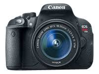 Canon Câmera digital SLR EOS Rebel T5i 18.0 MP - preta - Lente EF-S 18-55 mm IS STM