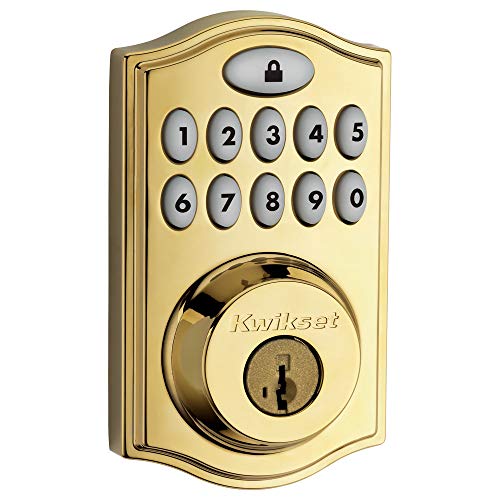 Kwikset SmartCode 914 Z-Wave Plus Touchpad Electronic Deadbolt com SmartKey Security