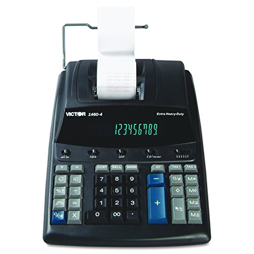 Victor 1460-4 Calculadora de impressão comercial extra resistente de 12 dígitos
