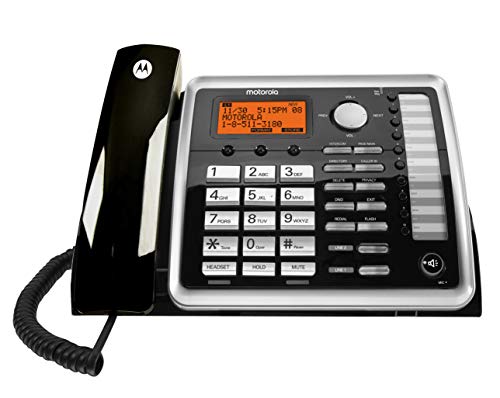 Motorola ML1200 DECT 6.0 Sistema de telefone comercial expansível de 4 linhas com correio de voz