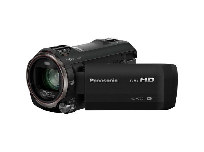 Panasonic Câmera de vídeo HD HC-V770 com captura de vídeo dupla para smartphone sem fio