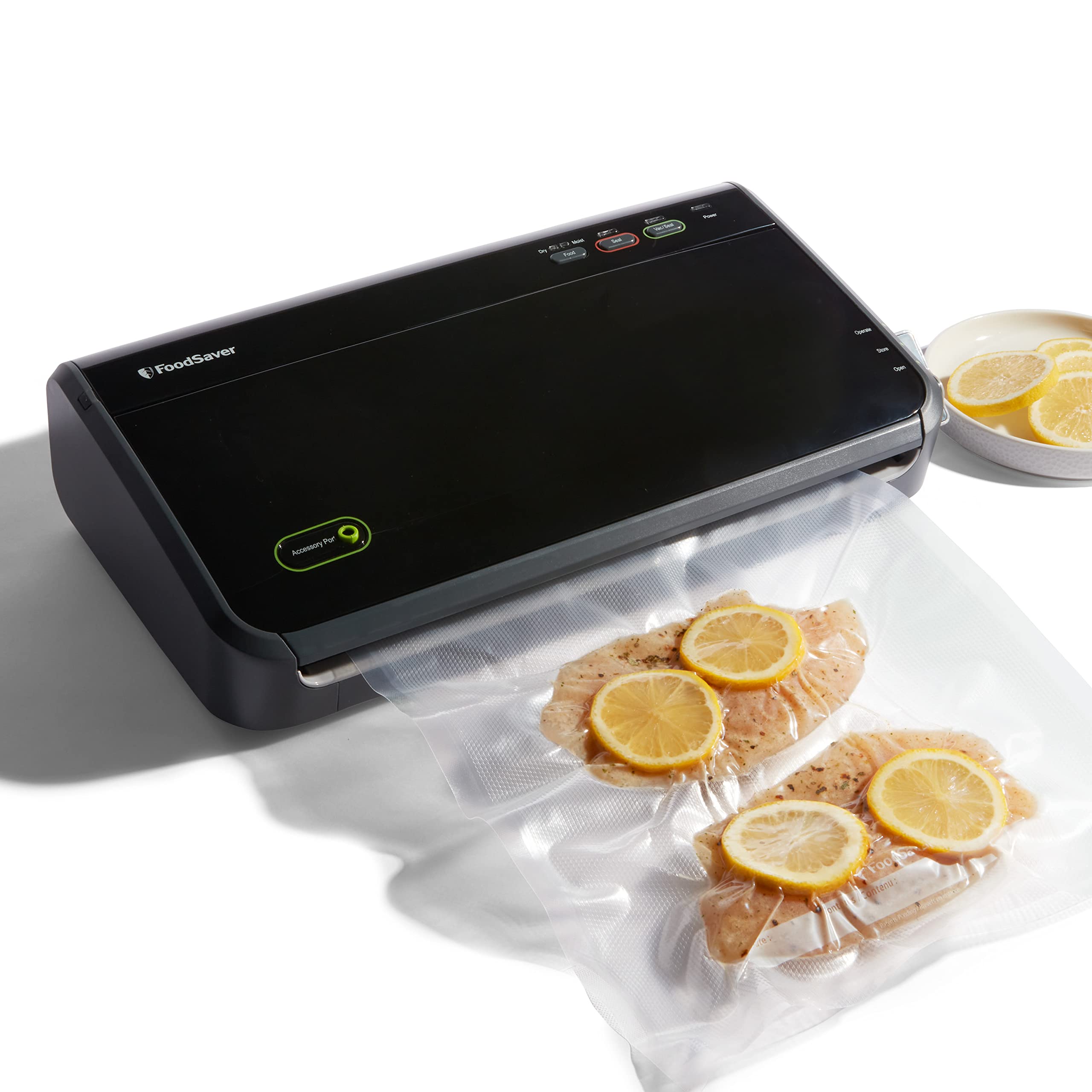 FoodSaver Máquina seladora a vácuo com detecção automática de sacolas