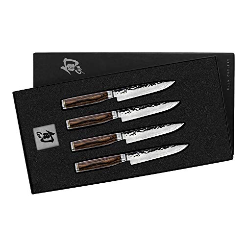 Shun TDMS0400 Premier Conjunto de facas para bife com 4 peças