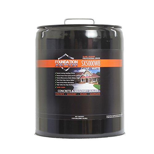 Foundation Armor 5-Gal. SX5000 WB DOT aprovado silano à base de água selante de concreto de siloxano e repelente de água de alvenaria