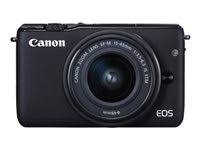 Canon Kit de câmera sem espelho EOS M10 com kit de lente STM de estabilização de imagem EF-M 15-45 mm