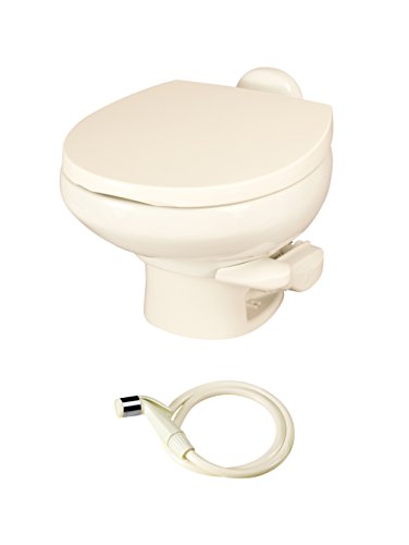 Thetford Toalete Aqua Magic Style II RV com economizador de água / baixo perfil / osso - 42065
