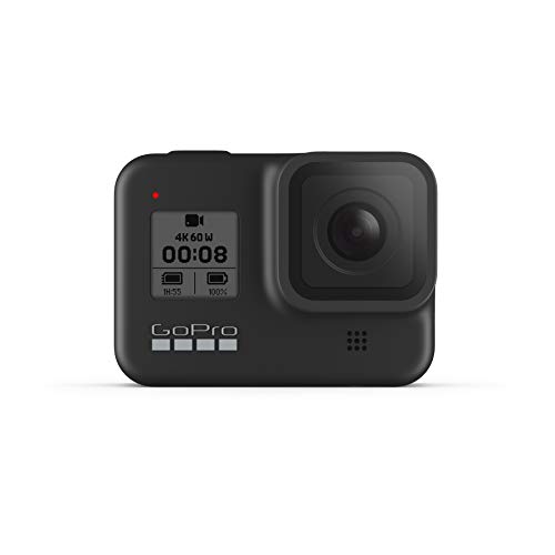 GoPro HERO8 Black - Câmera de ação à prova d'água com tela sensível ao toque Vídeo 4K Ultra HD Fotos de 12 MP Estabilização de transmissão ao vivo em 1080p