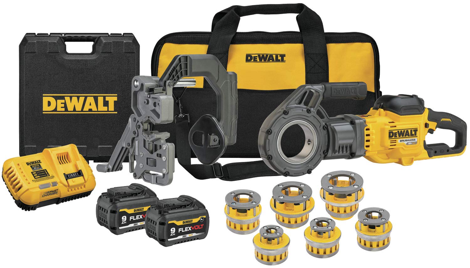 DEWALT FLEXVOLT 60V MAX* Pipe Threader Kit, Die ...