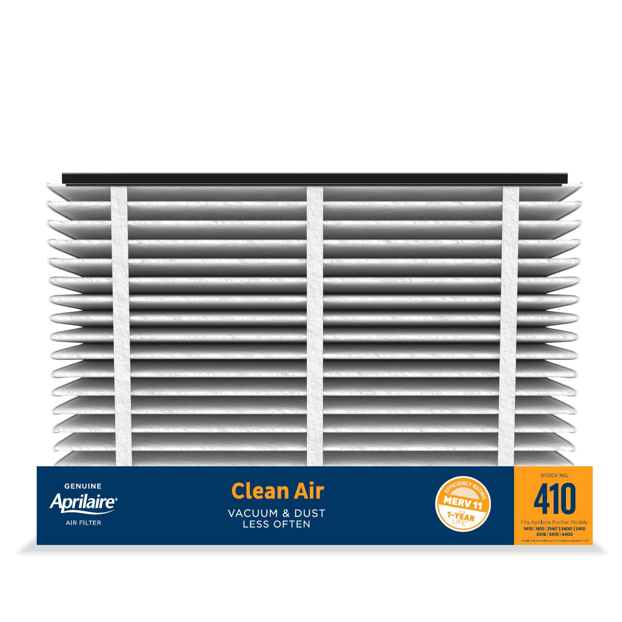 Aprilaire Filtro de ar de fornalha de substituição 410 para purificadores de ar domésticos completos
