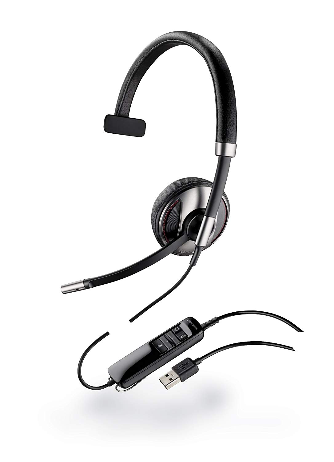 Plantronics Headset com fio Blackwire C710 - embalagem de varejo - preto