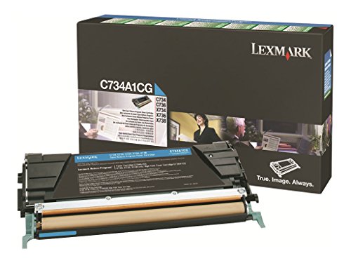 Lexmark Cartucho de Toner C734A1CG Programa de Devolução Ciano