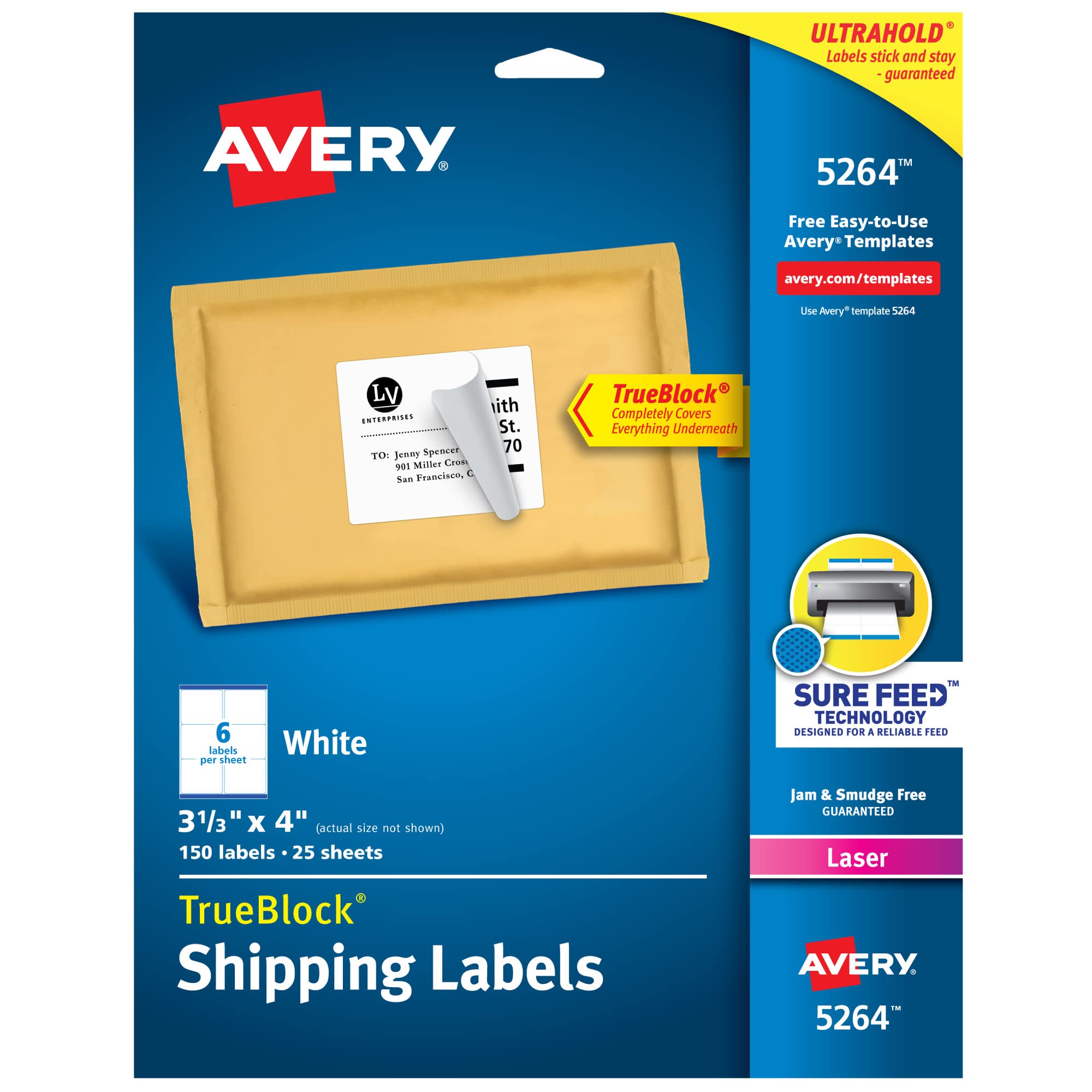Avery Etiquetas de endereço de envio