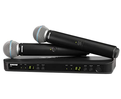 Shure Sistema de microfone sem fio de canal duplo BLX288/B58
