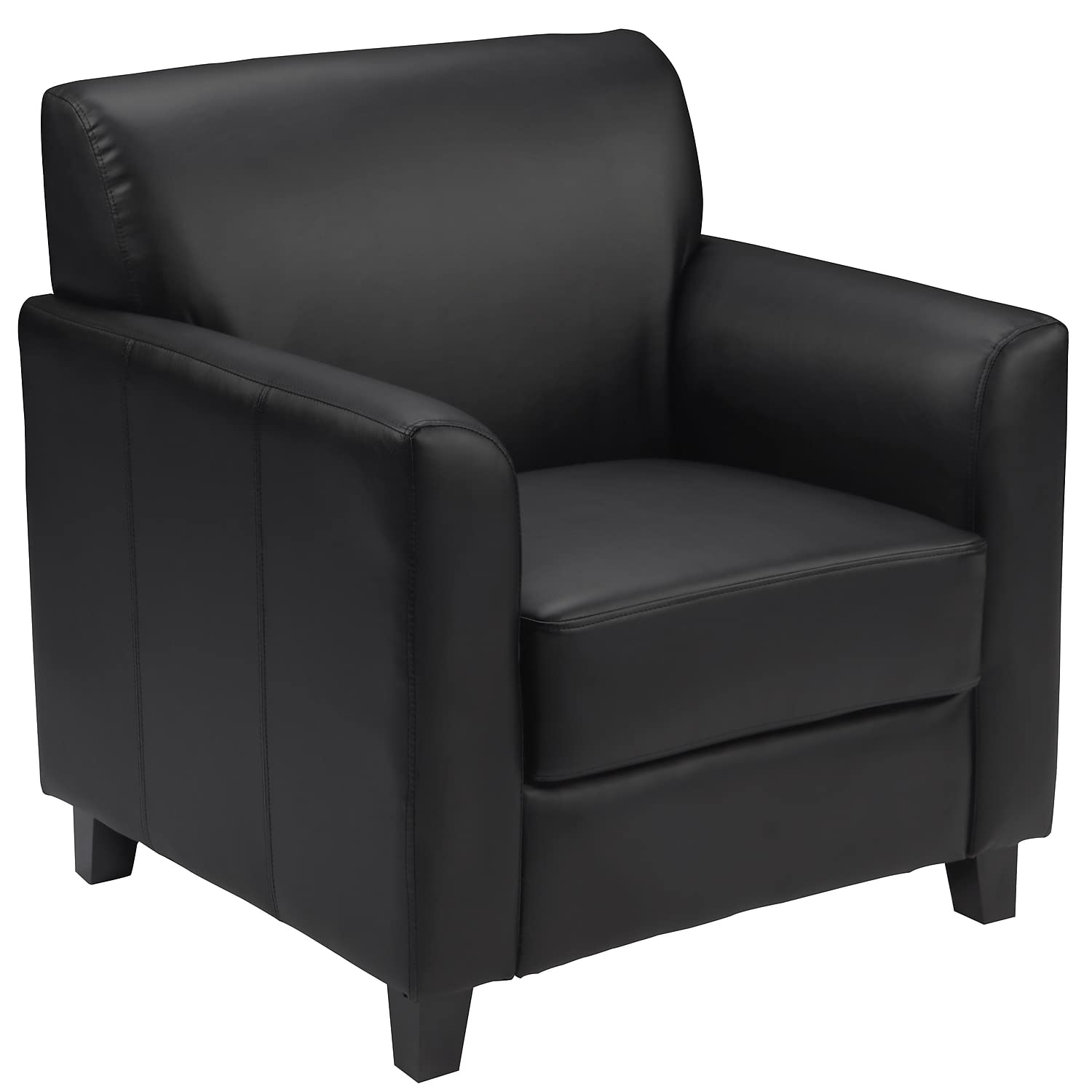 Flash Furniture Cadeira macia de couro preto HERCULES D...