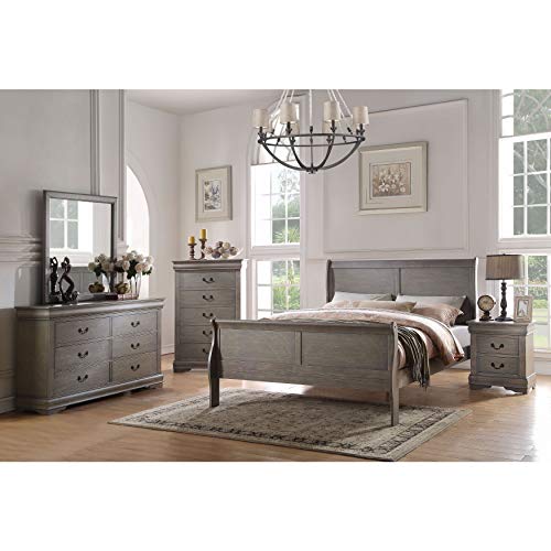 Acme Furniture Cama King-size Louis Philippe 23827EK Or...
