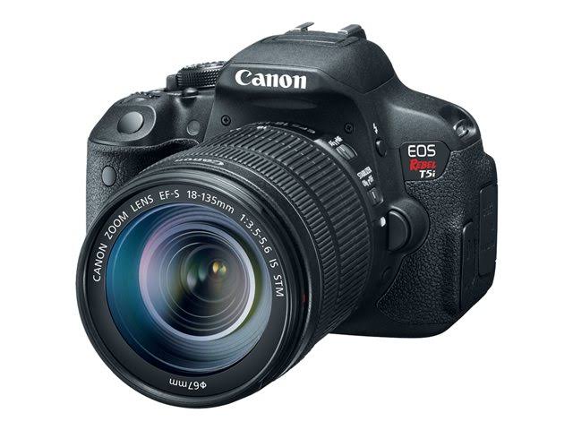 Canon Kit de câmera digital SLR EOS Rebel T5i 18-135 mm IS STM (preto)