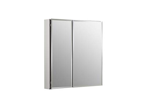 KOHLER K-Cb-Clc2526Fs sem moldura 25 polegadas x 26 polegadas armário de remédios de banheiro de alumínio; ; Montagem em recesso ou superfície