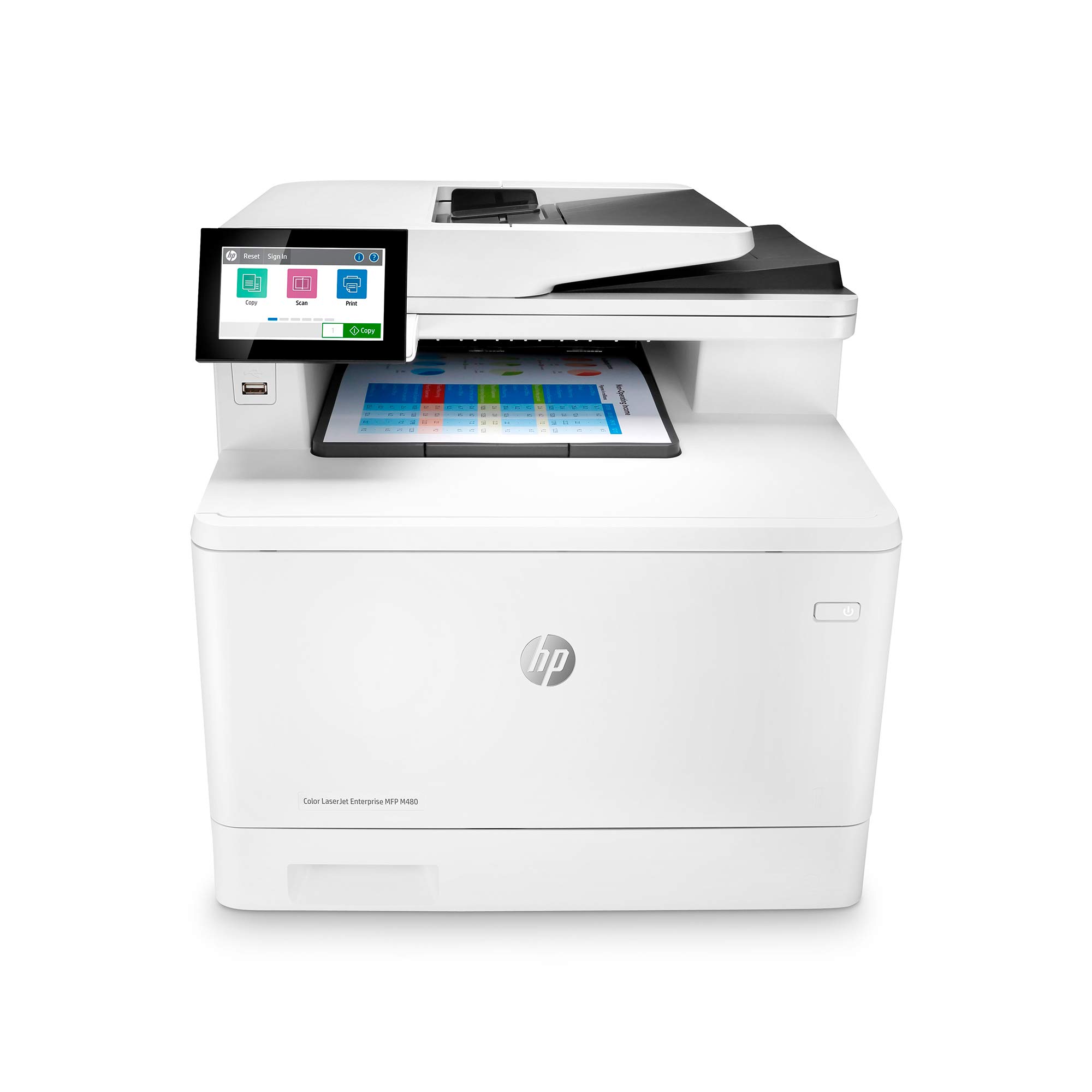 HP Impressora duplex multifuncional Color Laserjet Enterprise M480f (3QA55A)