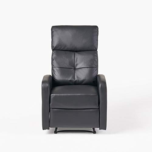 Great Deal Furniture Cadeira reclinável de couro Teyana