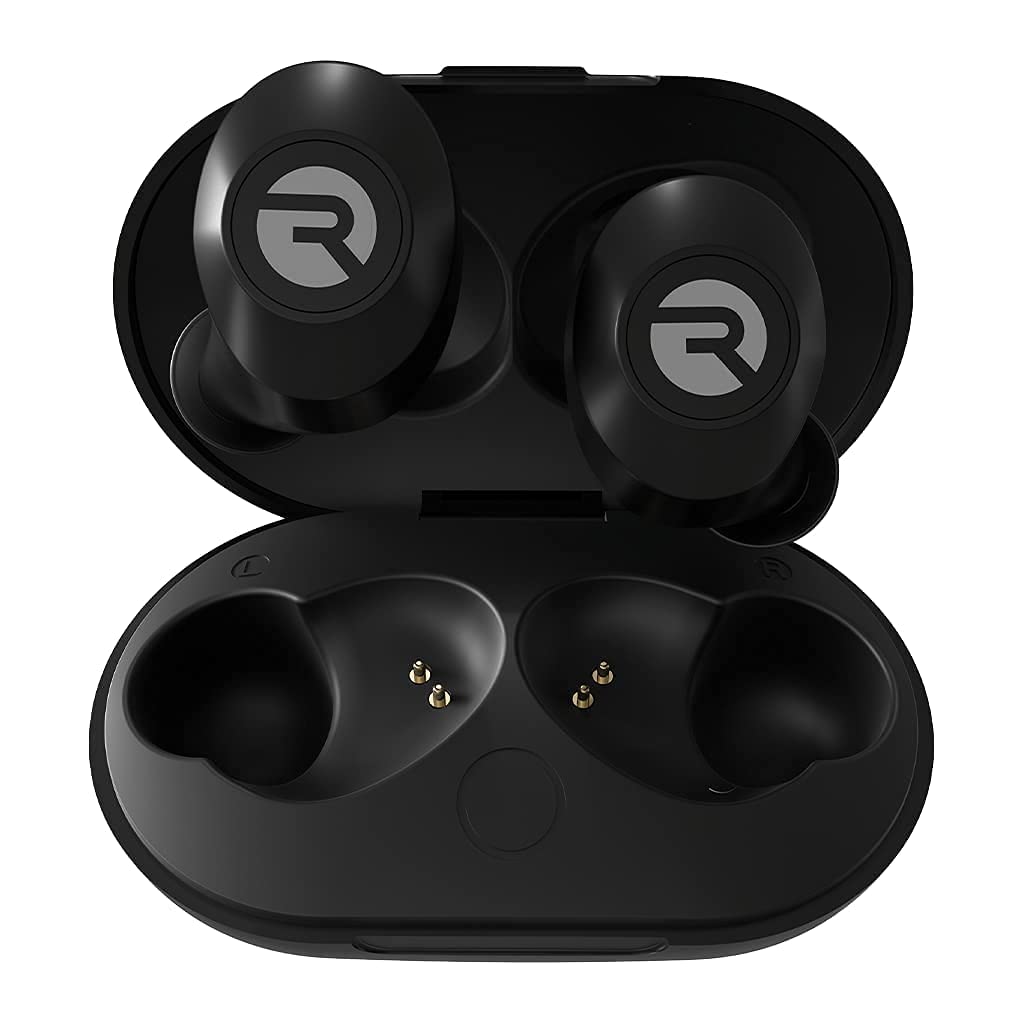 Raycon Os fones de ouvido sem fio Bluetooth para uso diário com microfone - som estéreo intra-auricular Bluetooth fones de ouvido sem fio verdadeiros 32 horas de reprodução (preto fosco)