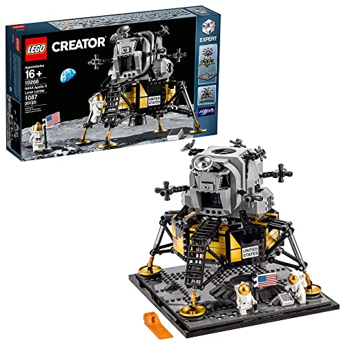 LEGO Creator Expert NASA Apollo 11 Lunar Lander 10266 Conjunto de brinquedos de construção para maiores de 16 anos (1087 peças)