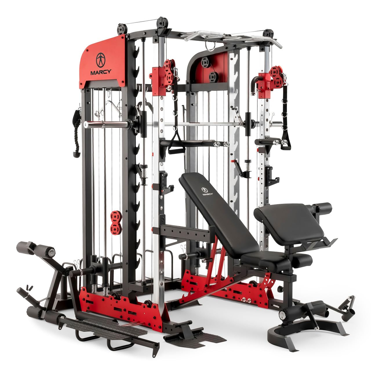 Marcy Pro Deluxe Smith Cage Home Gym System for ...