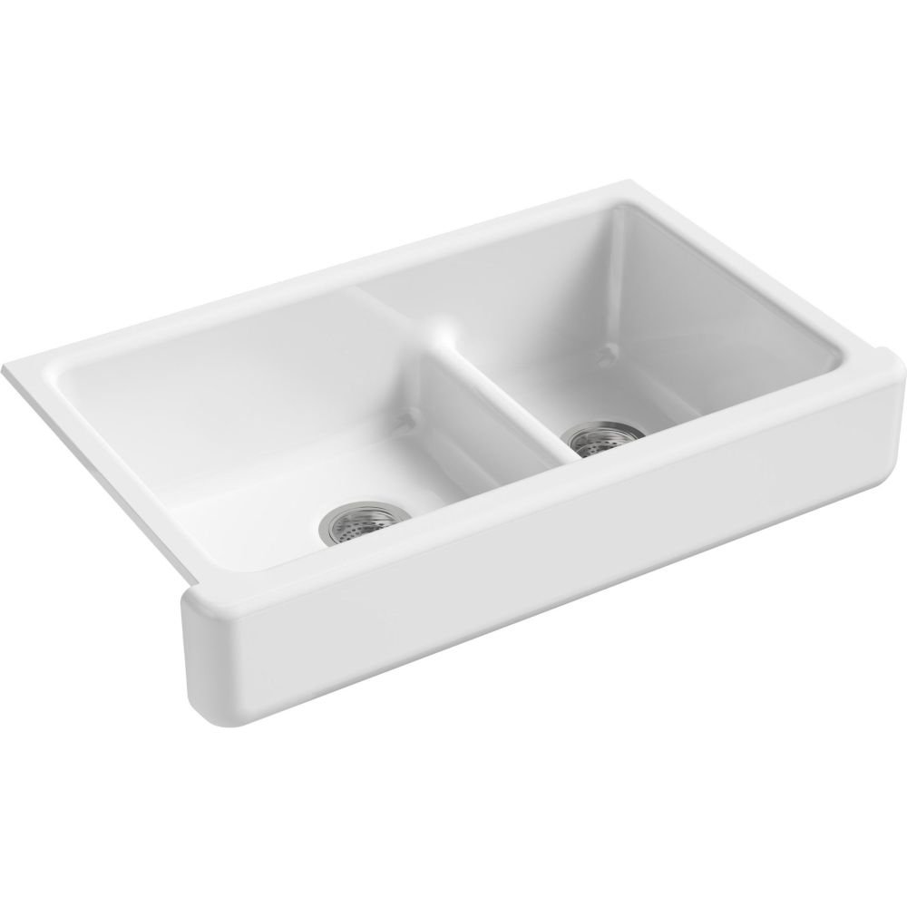 KOHLER K-6426-95 Whitehaven Farmhouse Smart Divi...