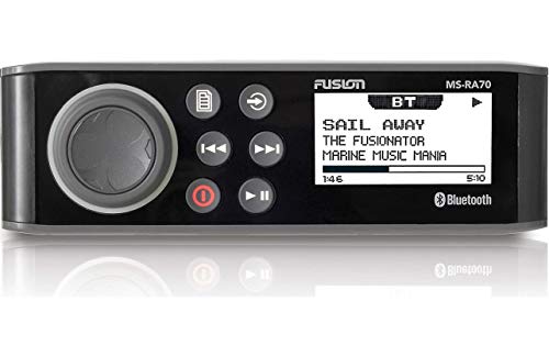 Garmin Fusion MS-RA70 Stereo com 4x50W AM / FM / Bluetooth 2-Zone USB Wireless Control para Fusion Link App