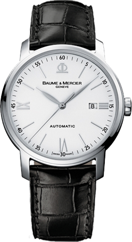 Baume & Mercier Relógio masculino com pulseira de couro Classima 8592