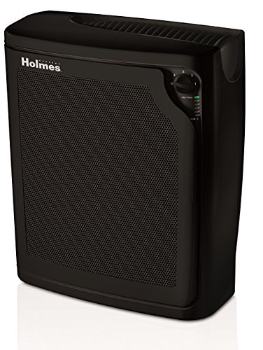 Holmes Purificador de ar de console TRUE HEPA com filtro LifeMonitor Bar e operação silenciosa | Filtro de ar para ambiente grande - Preto (HAP8650B-NU-2)