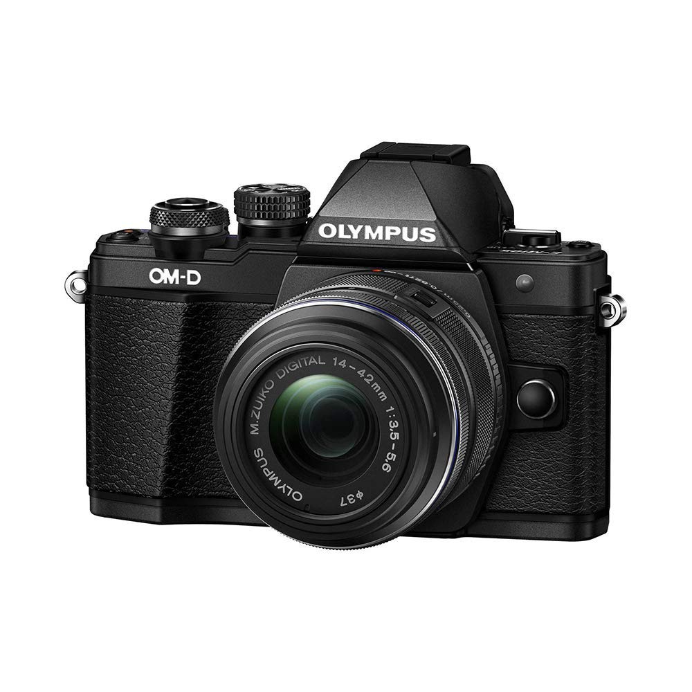 Olympus Câmera digital sem espelho OM-D E-M10 Mark II com lente R de 14-42 mm II R (preta)