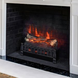 Duraflame Aquecedor elétrico de registro com cama de brasa realista