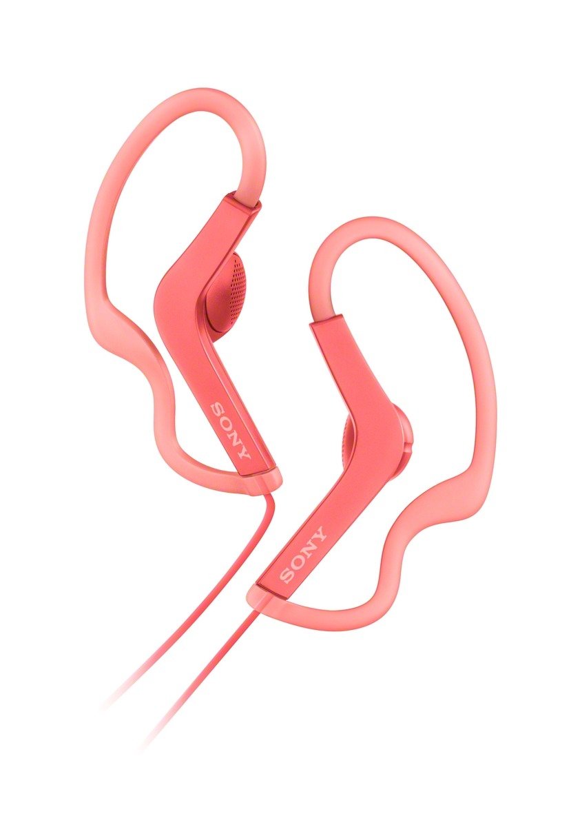Sony Fones de ouvido intra-auriculares esportivos à prova de respingos MDR-AS210 - Rosa