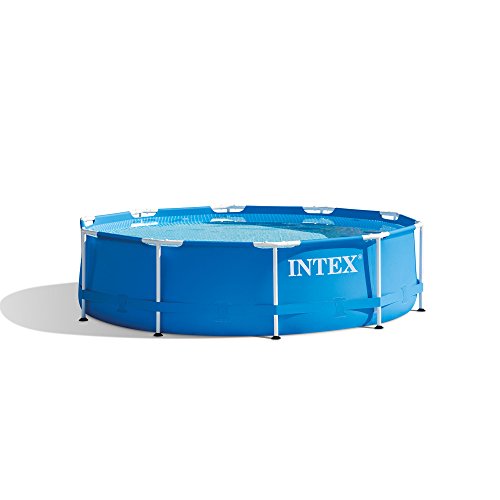 Intex Piscina acima do solo com bomba de filtro 10' x 30' estrutura de metal