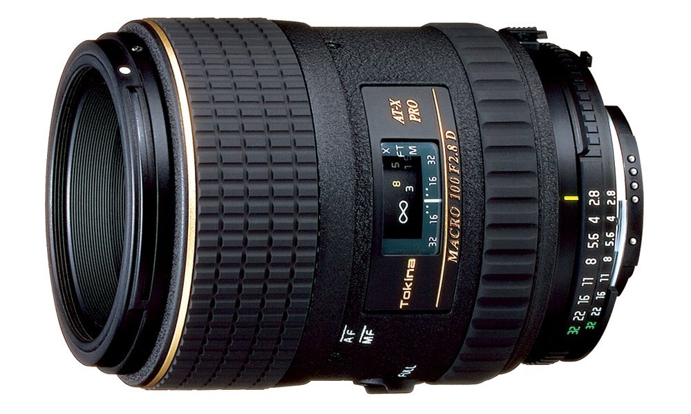 Tokina Lente macro AT-X 100 mm f / 2.8 PRO D para câmeras digitais e de filme de foco automático da Nikon - fixo