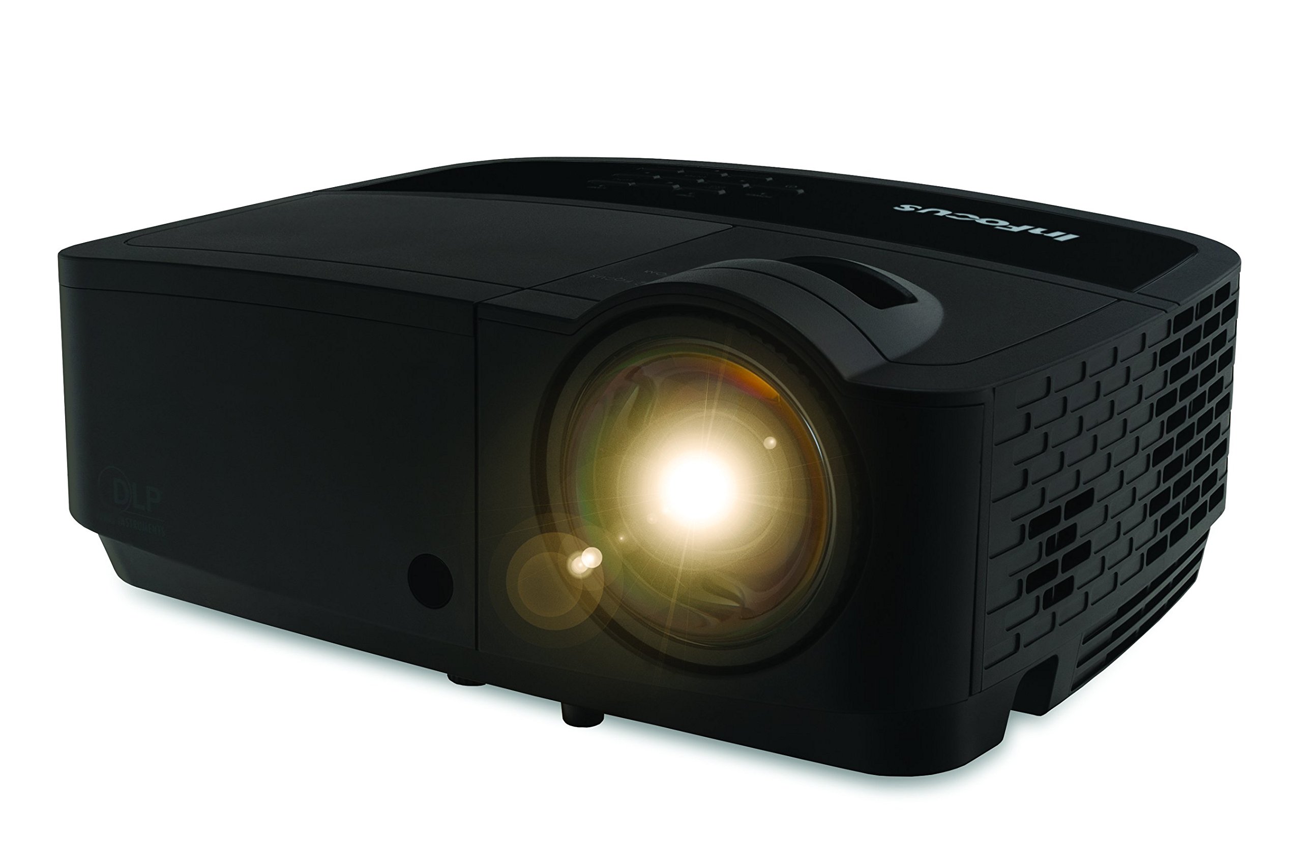 InFocus IN128HDSTx 1080p DLP Short Throw Network Projector, 3500 Lumens, 15000:1 Contrast Ratio