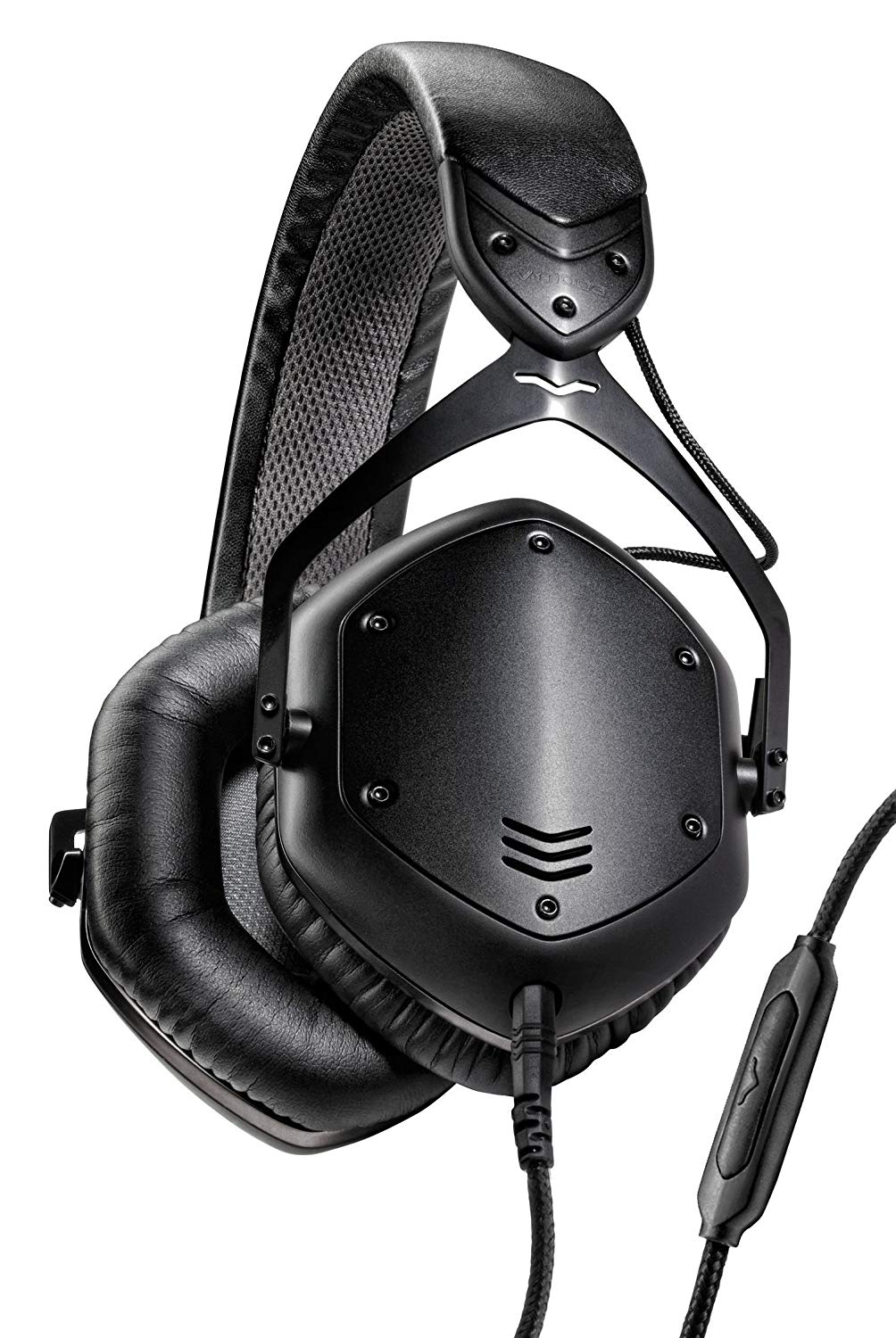 V-MODA Fone de ouvido de metal com isolamento de ruído crossfade LP2 Vocal Edição limitada sobre a orelha (preto fosco)