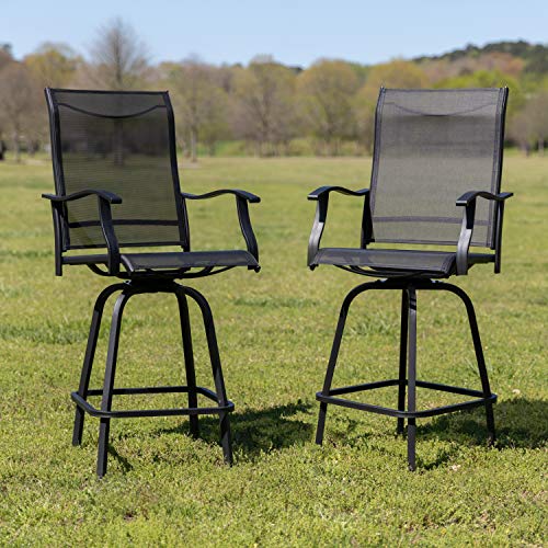 Flash Furniture Cadeiras de pátio 2-ET-SWVLPTO-30-BK-GG