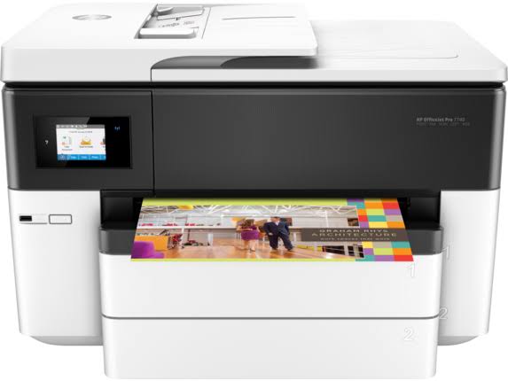 HP Impressora multifuncional  OfficeJet Pro 7740 para grandes formatos com impressão sem fio e móvel (G5J38A)