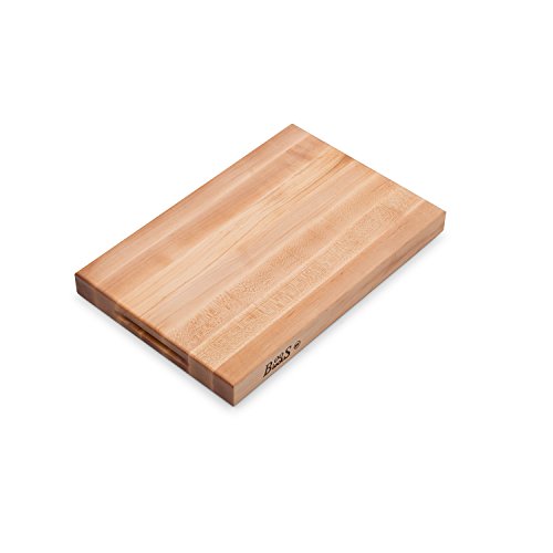 John Boos Tábua de corte reversível de borda de madeira de bordo platina comercial série