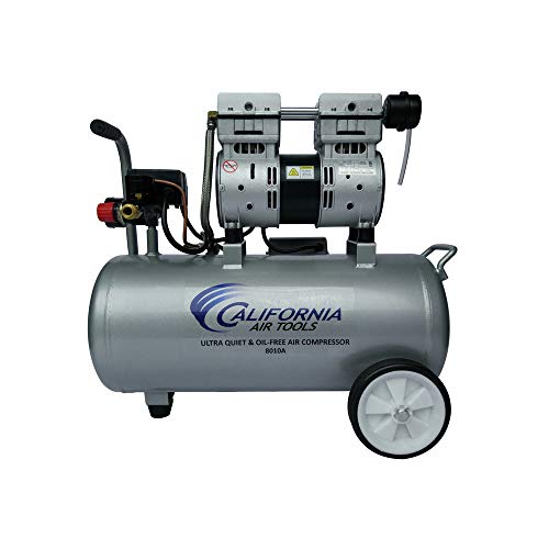 California Air Tools Compressor de ar leve ultra silencioso e isento de óleo 8010A