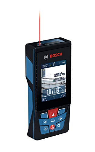 Bosch GLM400C Blaze Outdoor 400 pés Bluetooth Connected Laser Measure com câmera e pilhas AA