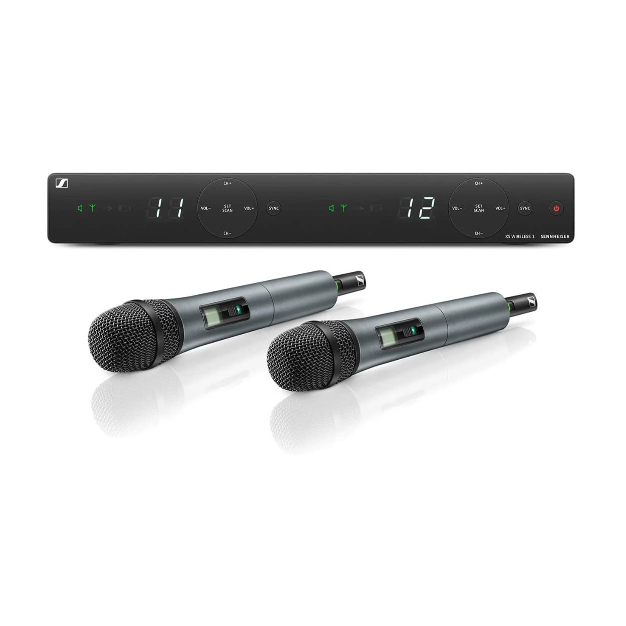 Sennheiser Pro Audio Sistema de microfone sem fio de canal duplo A Pro Audio XSW 1-825