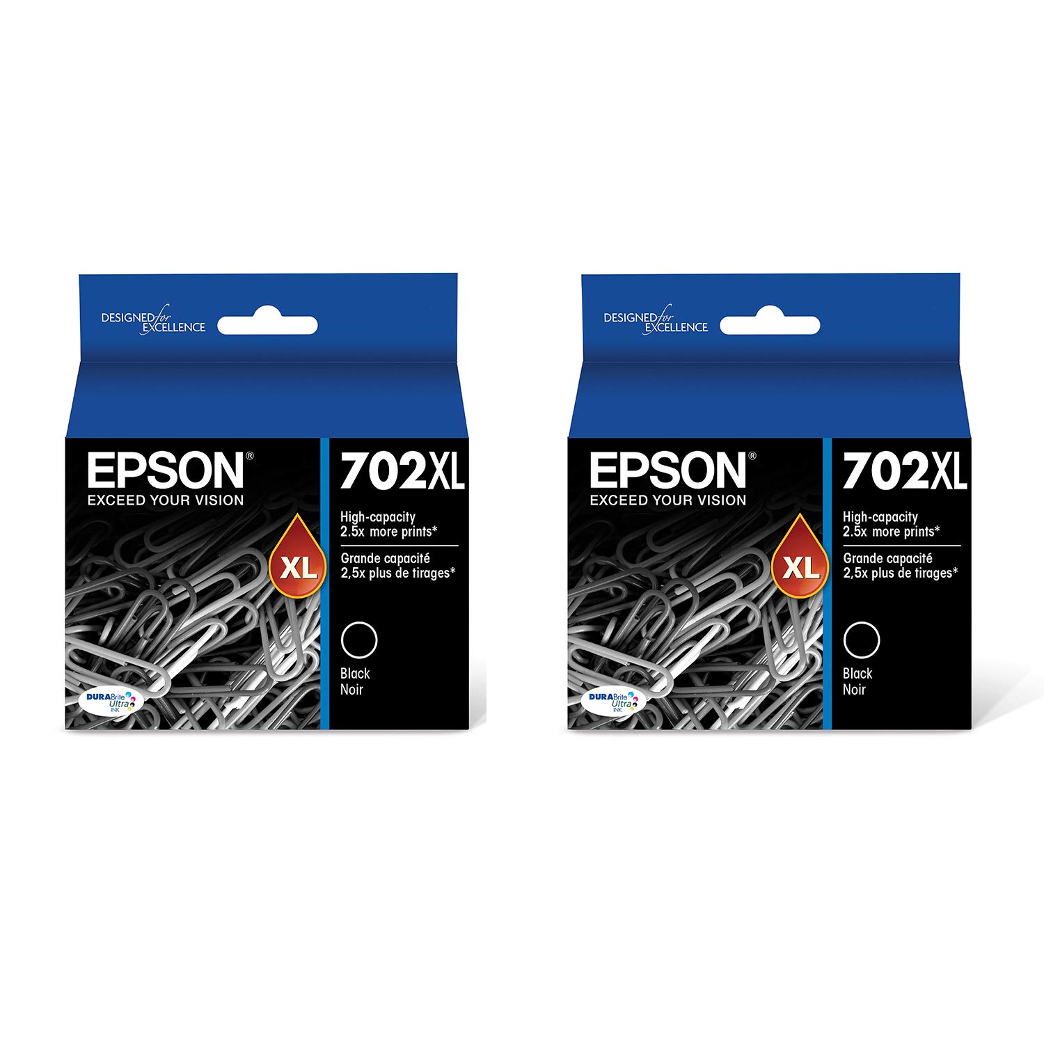 Epson Tinta de cartucho de capacidade ultra alta T702XL120 DURABrite