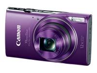 Canon PowerShot ELPH 360 HS com zoom óptico 12x e Wi-Fi integrado (roxo)