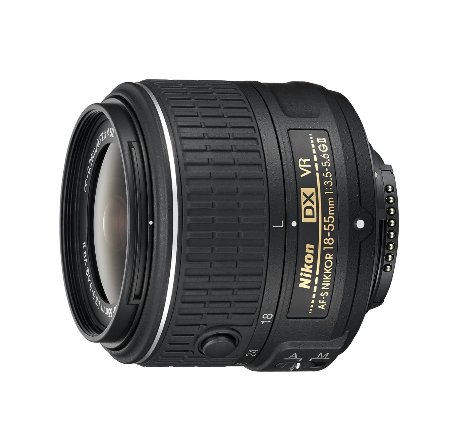 Nikon Lente zoom AF-S DX NIKKOR 18-55 mm f / 3.5-5.6G de redução de vibração II com foco automático para câmeras DSLR