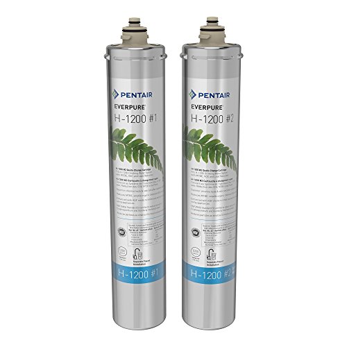 Everpure Conjunto de cartucho de substituição de filtro de água H-1200 (EV9282-01)