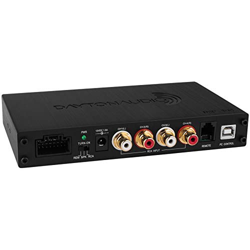 Dayton Audio Processador de sinal digital DSP-408 4x8 DSP para áudio doméstico e automotivo