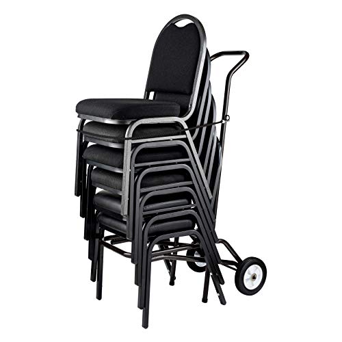 National Public Seating Carrinho de aço revestido a pó para cadeira 9000 - marrom escuro